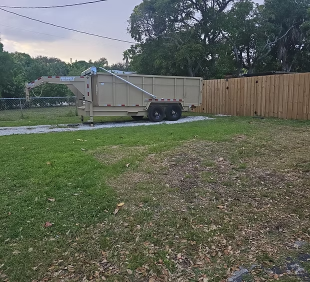 2024 Top Shelf 7x16 Dump Trailer (Gooseneck) - 16' x 7' - available for rent in Lake Worth Beach, FL